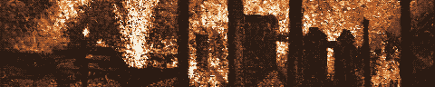 Pixel-art translation of Maximilien Luce, Factories near Charleroi (Usines près de Charleroi) (1897): factory chimneys and furnaces near Charleroi smoke under a hazy sky.